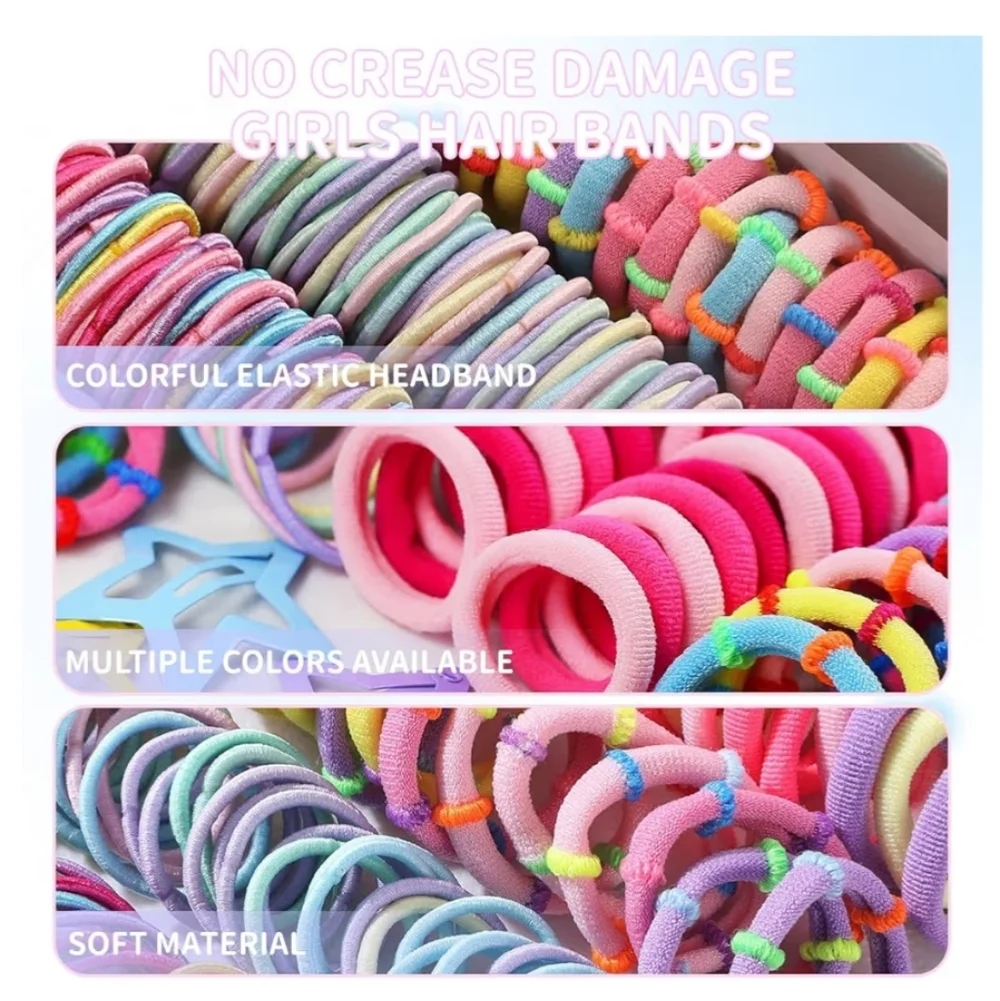 889 pcs Colorful Hair Accessories Set